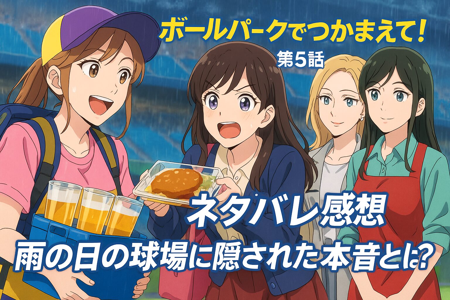 【ボールパークでつかまえて！第5話ネタバレ感想】雨の球場が映す“いつもと違う顔”とは？ルリコの心情に迫るエピソードを解説！