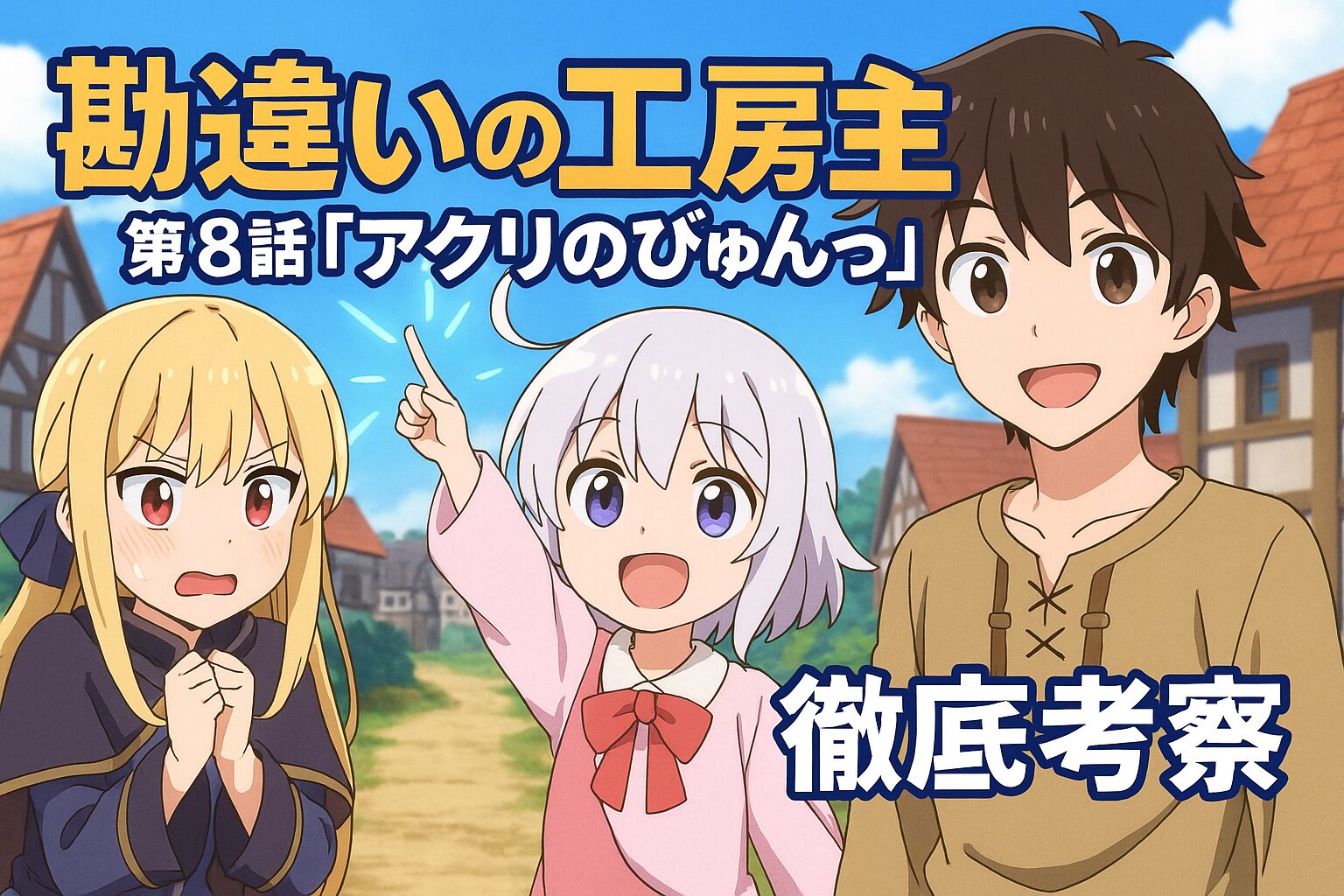 『勘違いの工房主』第8話考察 アクリの「びゅんっ」で物語が動き出す瞬間と、ユーリシアの恋が加速する理由