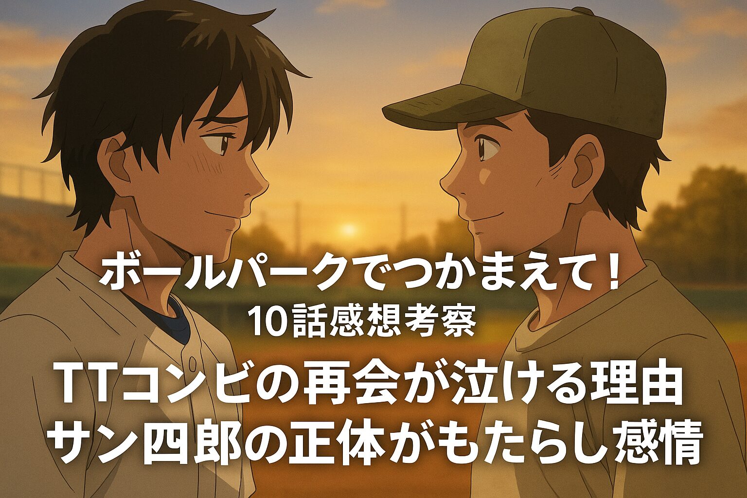 『ボールパークでつかまえて！』10話感想考察 TTコンビ再会が泣ける理由と“サン四郎の正体”がもたらした感動のクライマックス